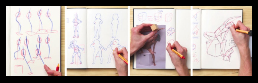 Ekspresīvā anatomija: emociju paušana dzīves zīmējumos