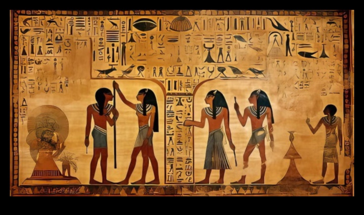Tempļu pasakas: reliģiskie rituāli Ēģiptes mākslā